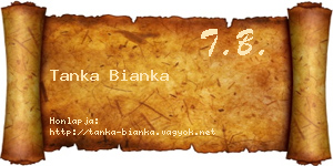 Tanka Bianka névjegykártya